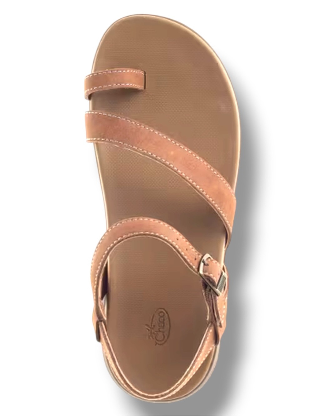 Chaco Tulip Leather Toe Ring Sandals Brown Strappy Womens Size 10 - Picture 12 of 12